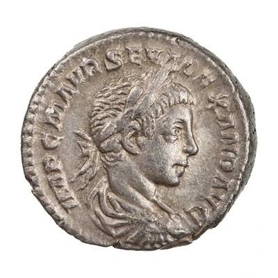 Denarius - Severus Alexander IOVI CONSERVATORI; Jupiter front