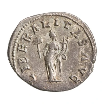 Denarius - Severus Alexander LIBERALITAS AVG; Liberalitas back