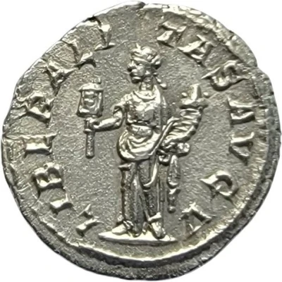 Denarius - Severus Alexander LIBERALITAS AVG V; Liberalitas back