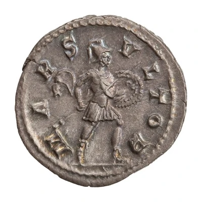 Denarius - Severus Alexander MARS VLTOR; Mars back