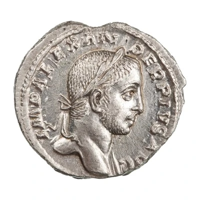 Denarius - Severus Alexander MARS VLTOR; Mars front