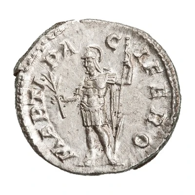 Denarius - Severus Alexander MARTI PACIFERO; Mars back