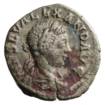 Denarius - Severus Alexander P M TR P COS; Mars front