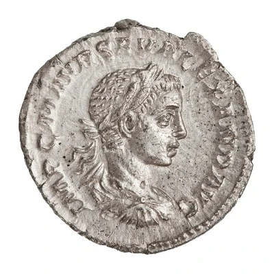 Denarius - Severus Alexander P M TR P COS P P; Jupiter front