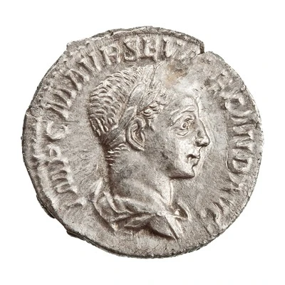 Denarius - Severus Alexander P M TR P III COS P P; Pax front