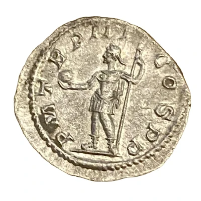 Denarius - Severus Alexander P M TR P III COS P P back