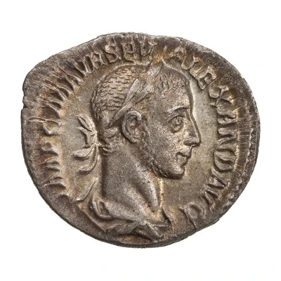 Denarius - Severus Alexander P M TR P VI COS II P P; Annona front