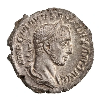 Denarius - Severus Alexander P M TR P VI COS II P P; Pax front