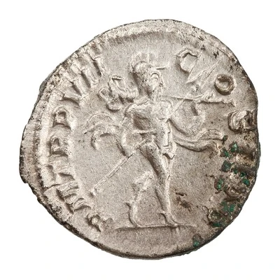 Denarius - Severus Alexander P M TR P VII COS II P P; Mars back