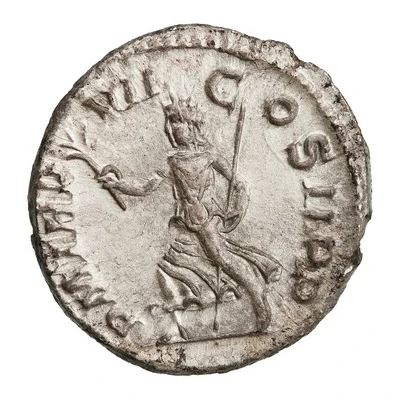 Denarius - Severus Alexander P M TR P VII COS II P P; Pax back