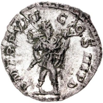 Denarius - Severus Alexander P M TR P VIII COS III P P; Mars back
