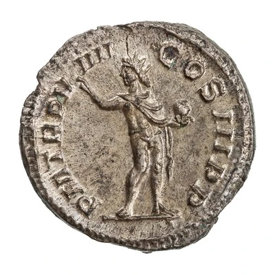 Denarius - Severus Alexander P M TR P VIIII COS III P P; Sol back