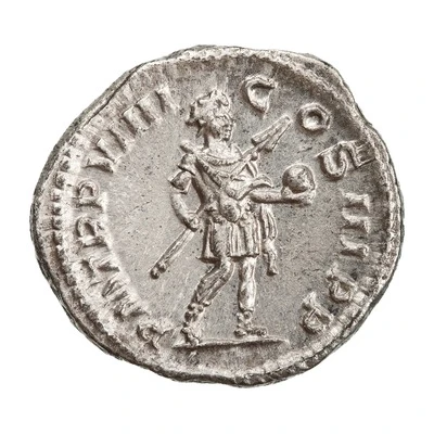 Denarius - Severus Alexander P M TR P VIIII COS III P P back