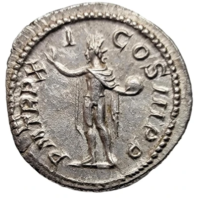 Denarius - Severus Alexander P M TR P XI COS III P P; Sol back