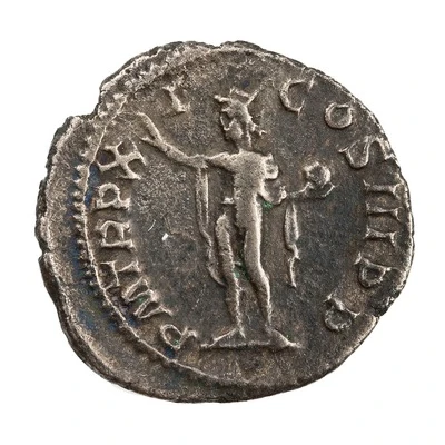 Denarius - Severus Alexander P M TR P XI COS III P P; Sol back