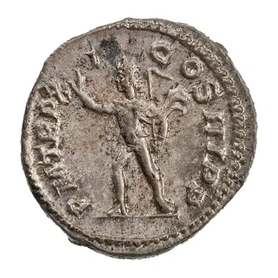 Denarius - Severus Alexander P M TR P XI COS III P P; Sol back