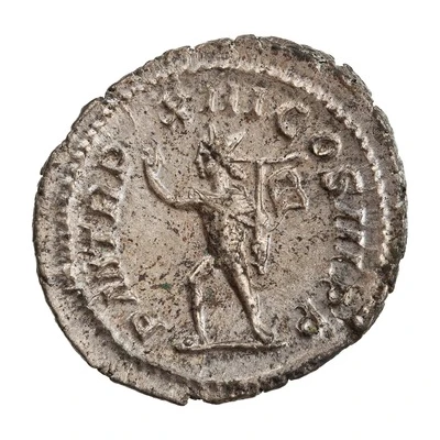 Denarius - Severus Alexander P M TR P XIII COS III P P; Sol back