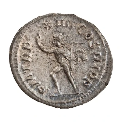 Denarius - Severus Alexander P M TR P XIIII COS III P P; Sol back