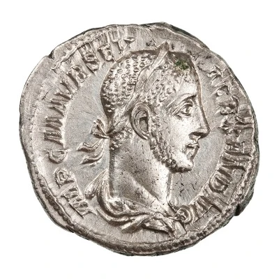 Denarius - Severus Alexander PERPETVITATI AVG; Perpetuitas and Securitas front