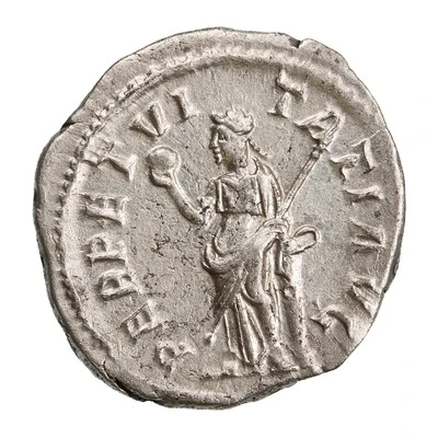 Denarius - Severus Alexander PERPETVITATI AVG; Perpetuitas and Securitas back
