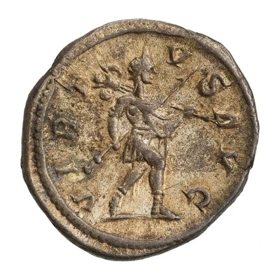 Denarius - Severus Alexander VIRTVS AVG; Romulus back