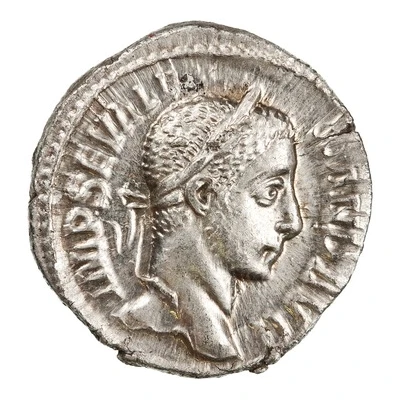 Denarius - Severus Alexander VIRTVS AVG; Virtus and Roma front