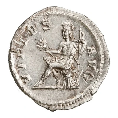 Denarius - Severus Alexander VIRTVS AVG; Virtus and Roma back