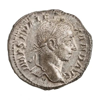 Denarius - Severus Alexander VIRTVS AVG; Virtus and Victory front