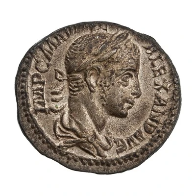 Denarius - Severus Alexander VIRTVS AVG; Virtus front