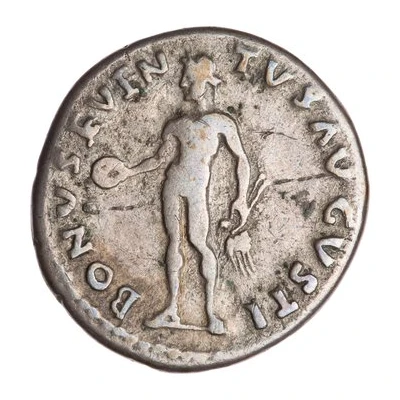Denarius - Titus BONVS EVENTVS AVGVSTI; Bonus Eventus back