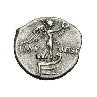Denarius - Titus IMP VESP; Victory back