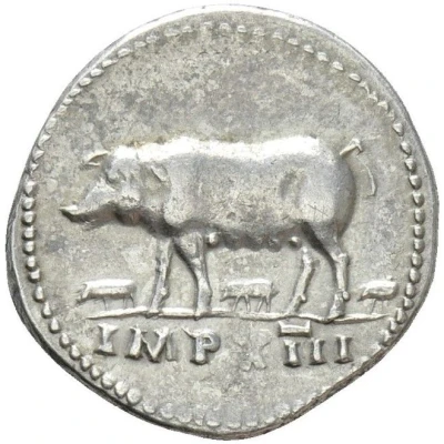 Denarius - Titus IMP XIII back