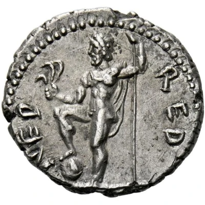 Denarius - Titus NEP RED; Neptune back