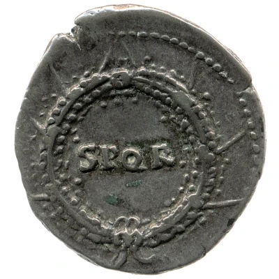 Denarius - Titus S P Q R back