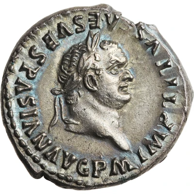 Denarius - Titus TR P IX IMP XV COS VIII P P front