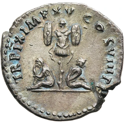 Denarius - Titus TR P IX IMP XV COS VIII P P back