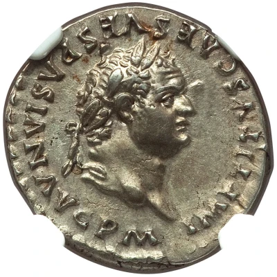 Denarius - Titus TR P IX IMP XV COS VIII P P front