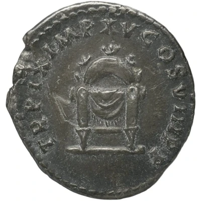 Denarius - Titus TR P IX IMP XV COS VIII P P back