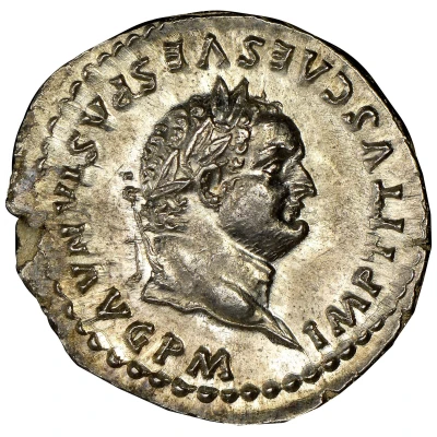 Denarius - Titus TR P IX IMP XV COS VIII P P front