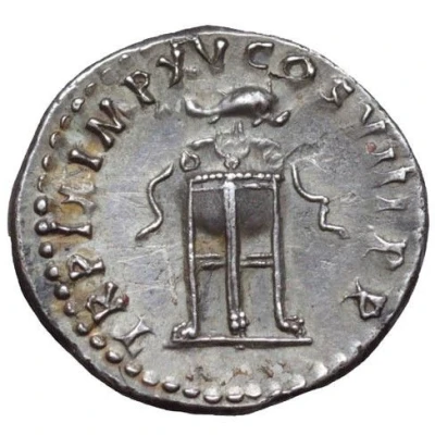 Denarius - Titus TR P IX IMP XV COS VIII P P back