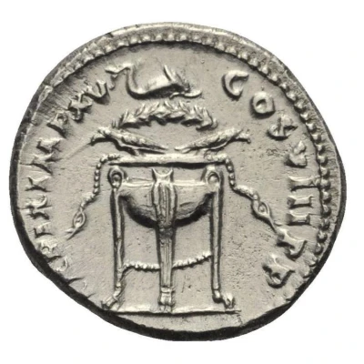 Denarius - Titus TR P IX IMP XV COS VIII P P back