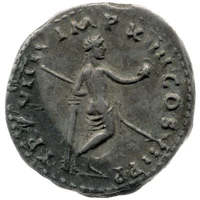 Denarius - Titus TR P VIIII IMP XIIII COS VII P P; Venus back