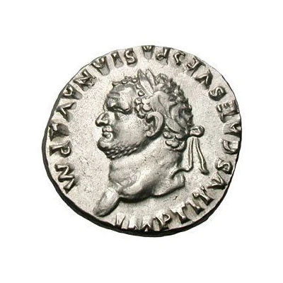 Denarius - Titus TR P VIIII IMP XIIII COS VII P P front