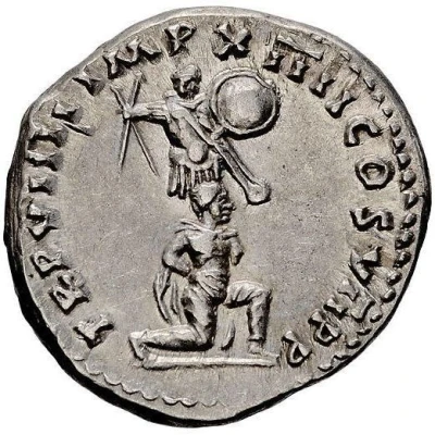 Denarius - Titus TR P VIIII IMP XIIII COS VII P P back