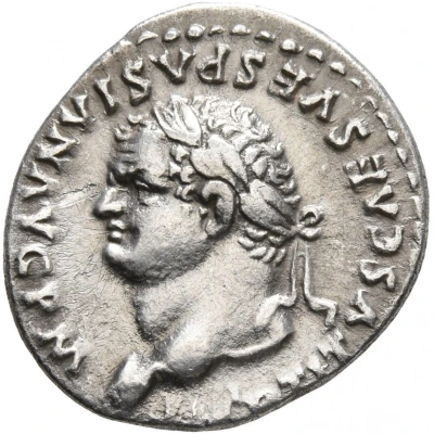 Denarius - Titus TR P VIIII IMP XIIII COS VII P P front