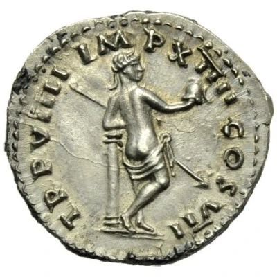 Denarius - Titus TR P VIIII IMP XIIII COS VII; Venus back