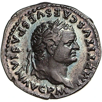 Denarius - Titus TR P VIIII IMP XIIII COS VII front