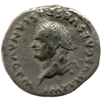 Denarius - Titus TR P VIIII IMP XV COS VII P P front