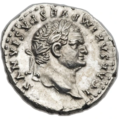 Denarius - Titus TR POT VIII COS VII front