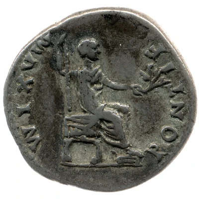 Denarius - Titus and Vespasian PONTIF MAXIM back